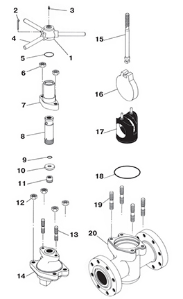 GRM Gate Valve Exploded View