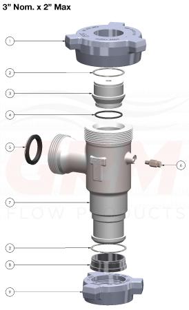 union g-1502 positive choke assembly exploded view