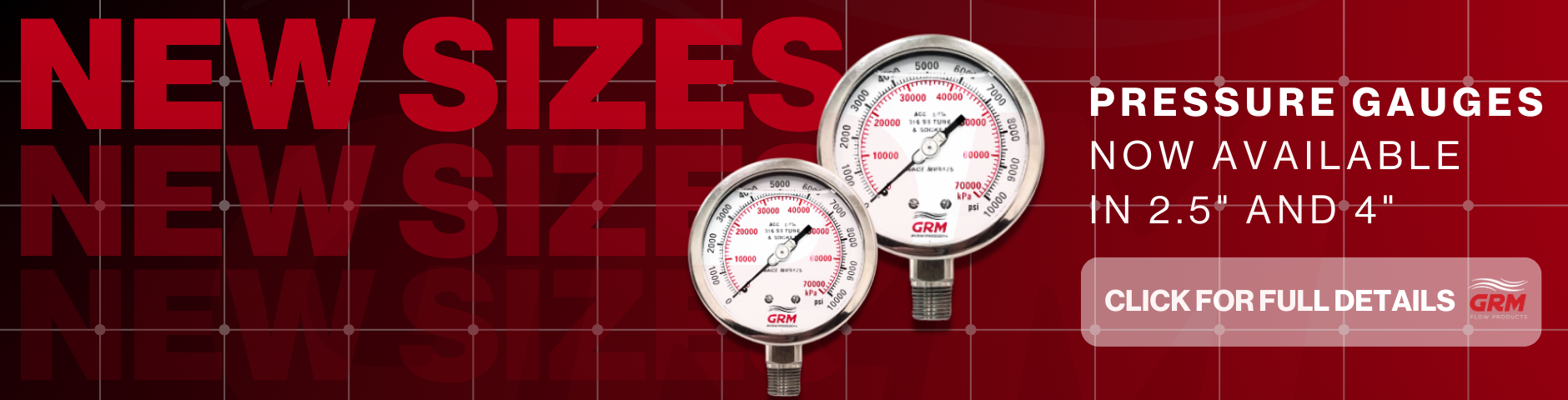 new size pressure gauge grm